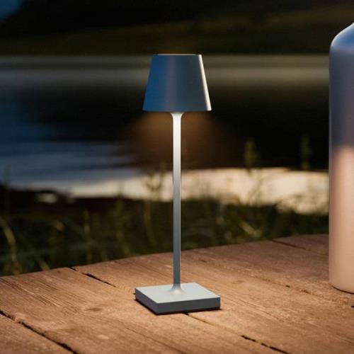 Nuindie pocket LED genopladelig bordlampe, blå, IP54, dæmpbar