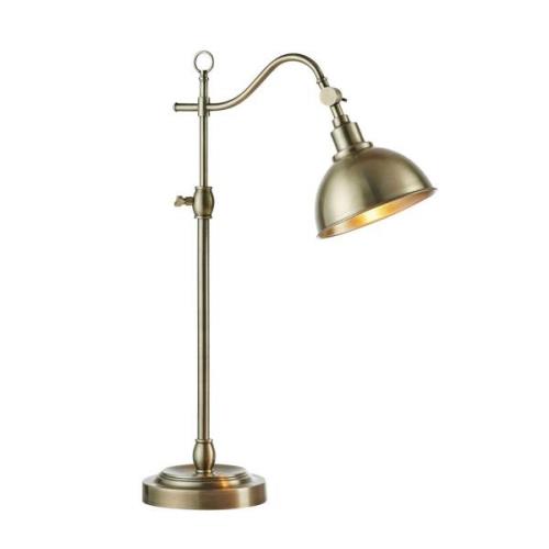 Domego bordlampe, sølv antik, jern, højde 74 cm