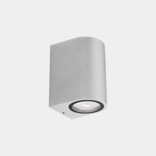 LEDS-C4 Udendørs LED-væglampe Bob Single, hvid, bredde 7 cm, aluminium