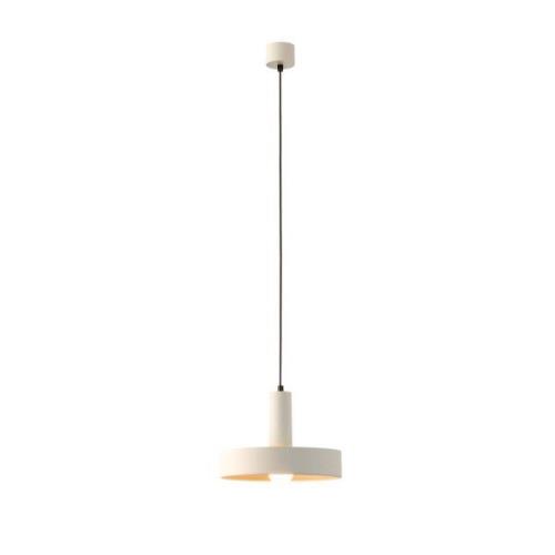 LEDS-C4 Keops 1-pendellampe, mat hvid, Ø 28 cm, aluminium