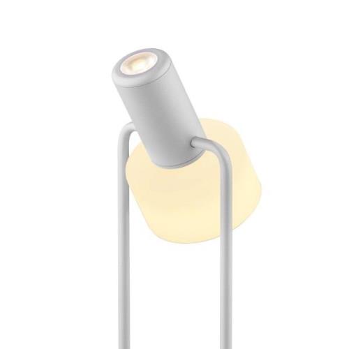 Banji LED-bordlampe, hvid, højde 37 cm, touchdæmper