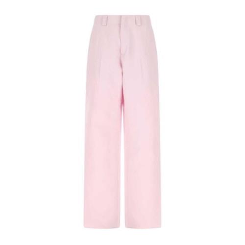 Pastel Pink Wide-Leg Bukser