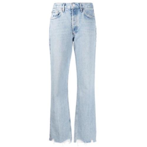 Lysblå Straight Jeans