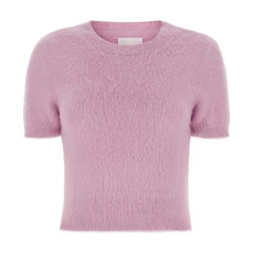 Lilla Angora Blandingsbluse