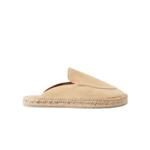 Beige Suede Espadrilles