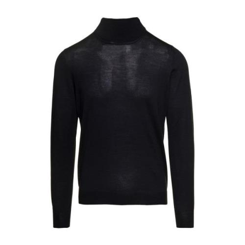 Luksuriøs Sort Turtleneck Sweater