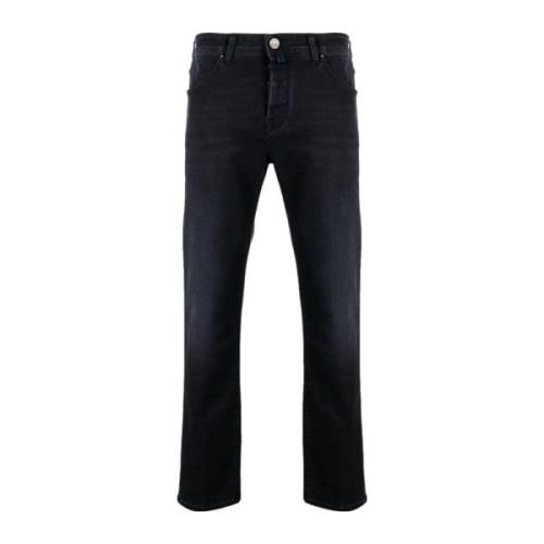 Sort vasket slim fit denim jeans