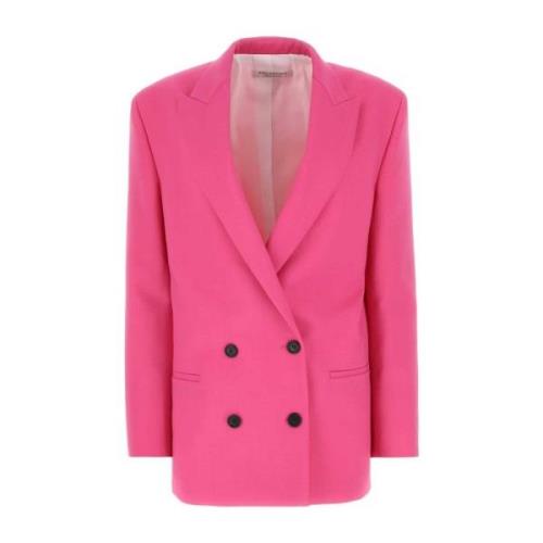 Oversized Stretch Uld Blazer Jakke