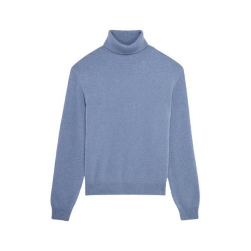 Turtleneck-sweater i 12-gauge cashmere og merino uld