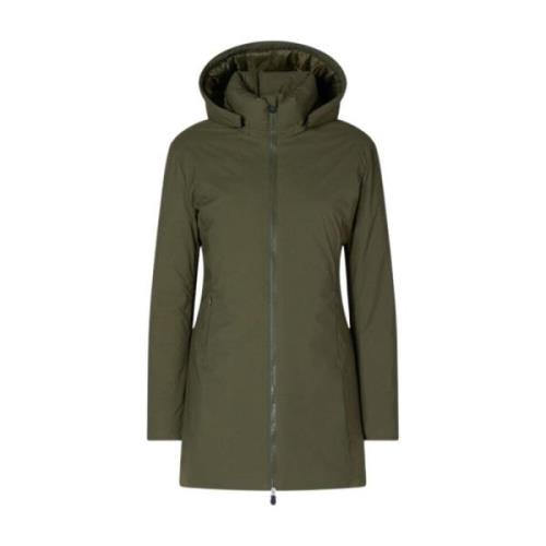 Grøn Quiltet Parka - Rachel Kollektion