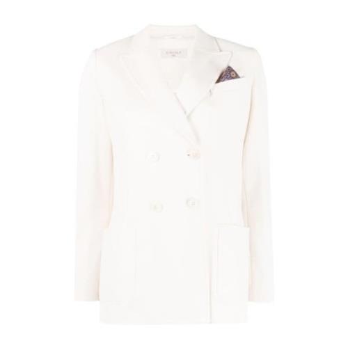 Off-White Dobbeltbrystet Bomuld Blazer