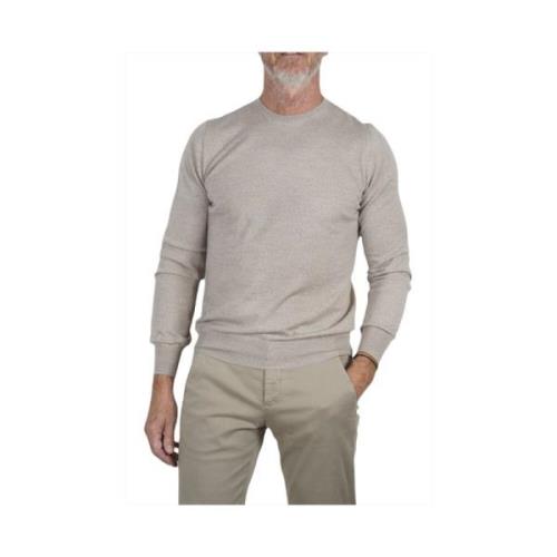 Tynd Uld Tasmania Rund Hals Sweater - Beige, Størrelse 58