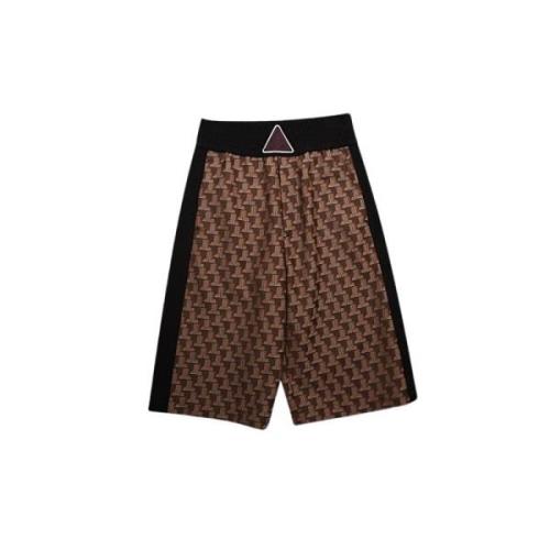 Bokse Shorts - Mellem-langt Snit - Elastisk Linning - Monogram Mønstre...