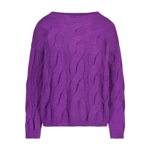 Silva Tile Strik Pullover | Lilla