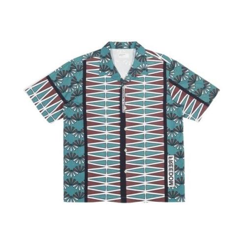 Frihed Print Cotton Road Trip Skjorte