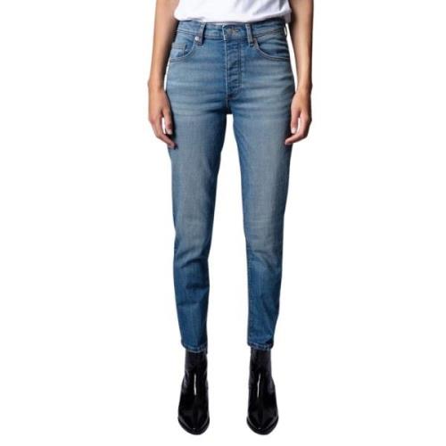 Blå Slim-Fit Jeansbukser