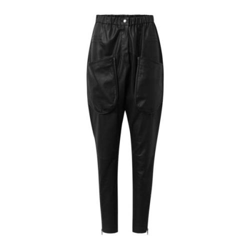 Pants - Skind Bukser - Sort - Depeche