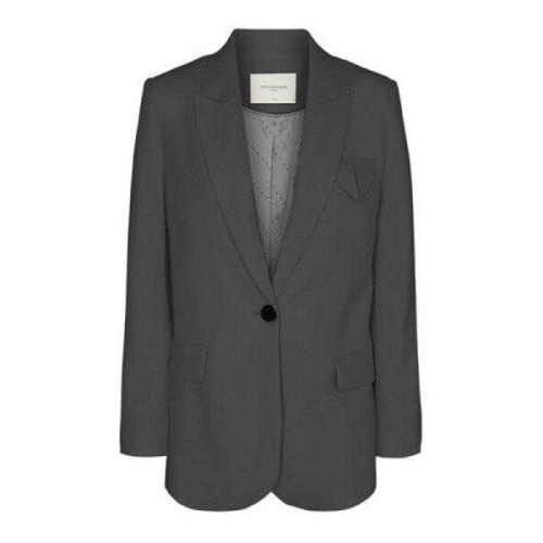 Casual Grå Melet Blazer