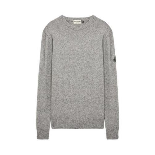 Uld- og Cashmere-sweater med Tofarvet Garn