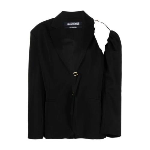 Flarede Talje Virgin Wool Blazer