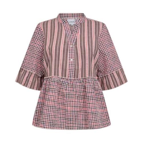 Kvinders Ellie Bluse - Brun Pink Mix