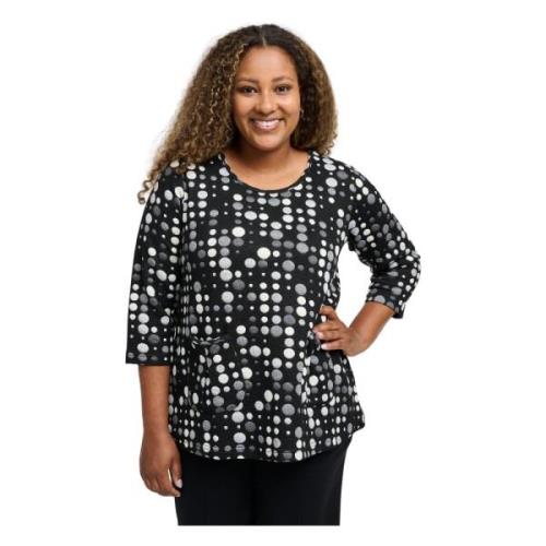 PNLotte - Sort A-Shape Bluse med Lommer