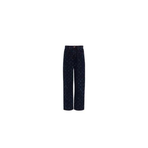 Stilfulde Tapered Denim Jeans Blå