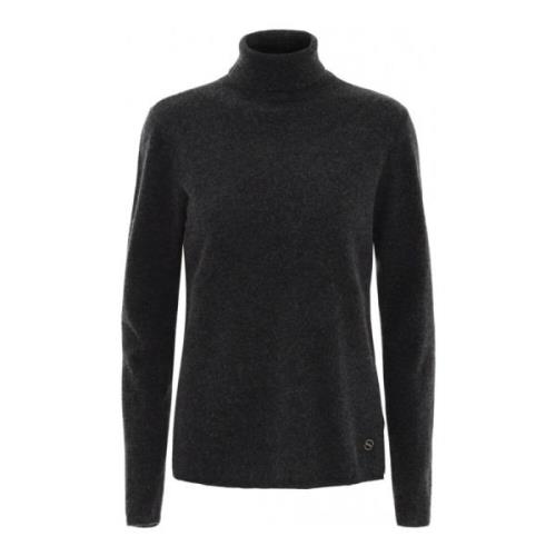 Btfcph Cashmere Turtle Neck Pullover Strik 50107 Dark Grey Melange