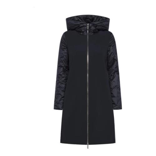 Hybrid Parka med hætte BLUE BLACK