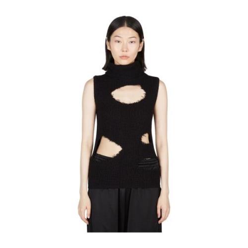 Slidt Roll Neck Sweater med Cut-outs