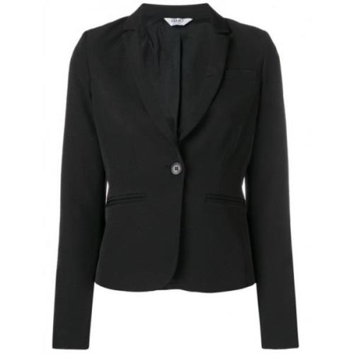 Kort Stretch Blazer, Klassisk Stil