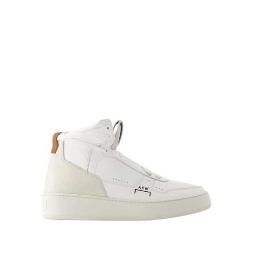 Beige Læder Hi Top Sneakers - Luol II