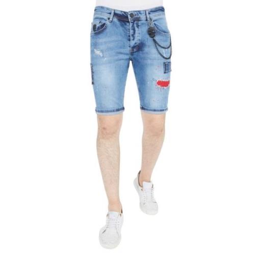 Lys Kort Herre Denim Shorts - 1042