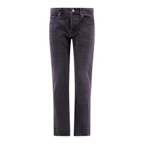 Slim Fit Sorte Jeans, Lavet i Italien