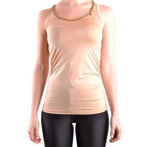 Beige Ærmeløs Sporty Top