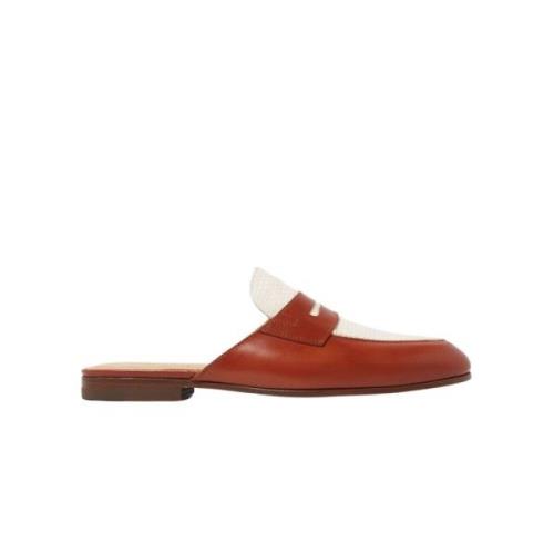 Cognac Penny Mule