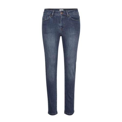 Slim Fit Blå Denim Jeans