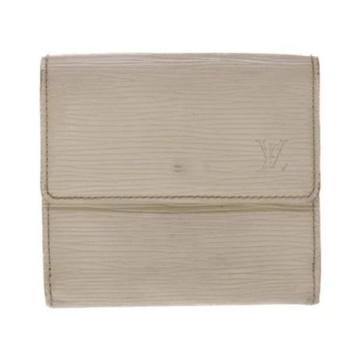 Beige Læder Louis Vuitton Pung