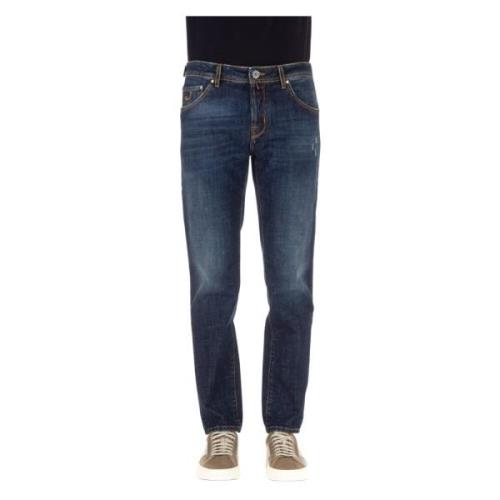 Luksus Denim Jeans med Sartoriale Detaljer