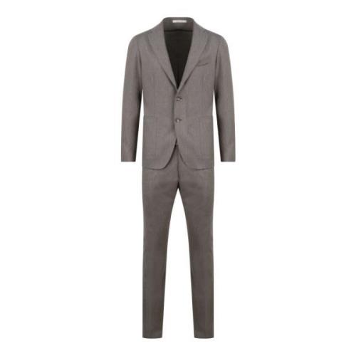 Melange Uld Dragt - Slim Fit Blazer