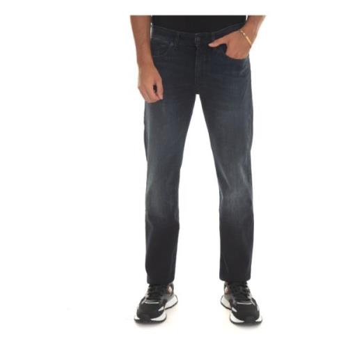 Slim Fit Stone Washed Denim Jeans