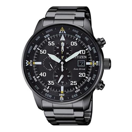 Aviator Chrono Stål Sort