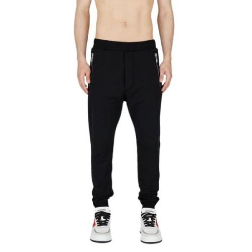 Sporty Sweatpants med Crazy Manchetter