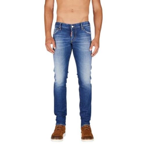 Klassiske Blå Straight Jeans