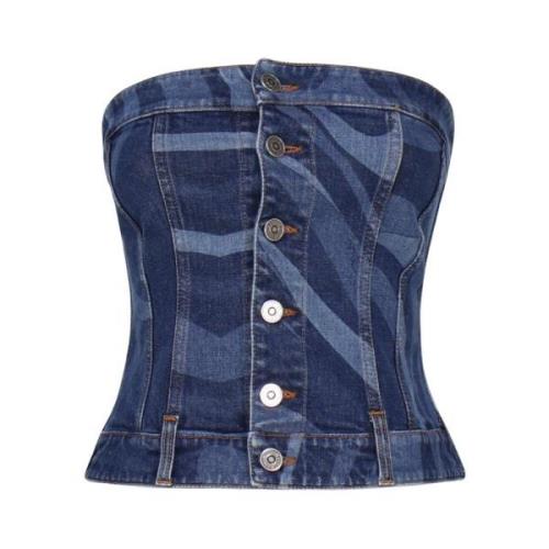 Denim Bomuld Top