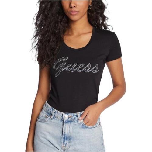 Glitrende Logo T-Shirt - Guess Jeans