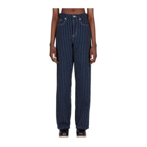 Bredbenet Sashiko Stitch Jeans