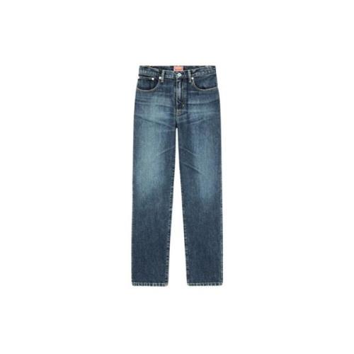 Rock Blå Straight-Cut Jeans