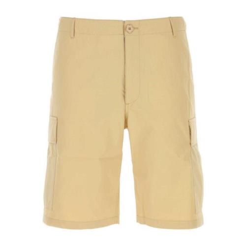 Beige Bomuld Bermuda Shorts