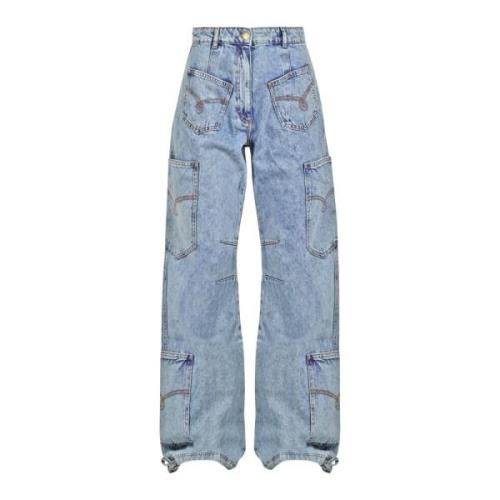 Højtaljede Vintage Cargo Jeans